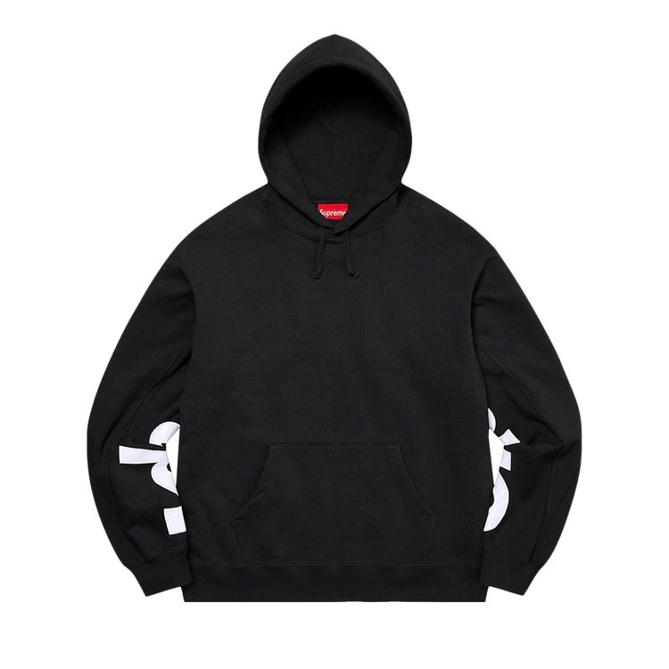 

Толстовка Supreme Cropped Panels Hooded Sweatshirt, черный