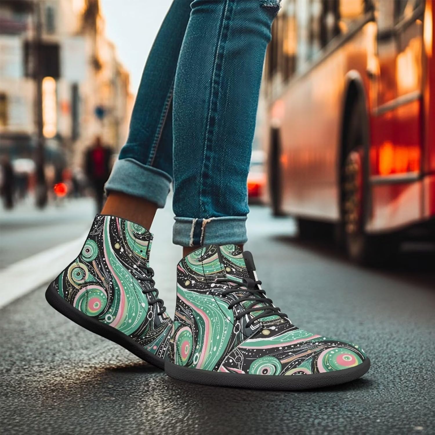 Кроссовки Binienty Fashion Barefoot Flat для мужчин и женщин, зеленый — фото 4