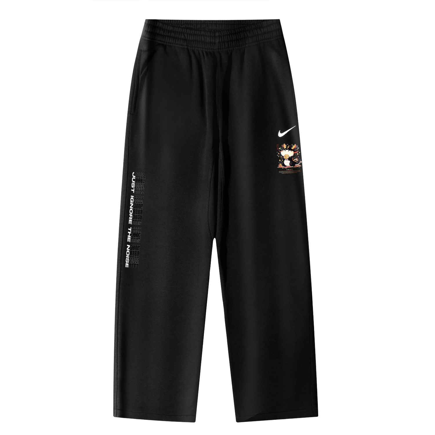 

Nike Коллекция CNY AS Club OH Штаны Swoosh NF Вязаные спортивные штаны Unisex Black