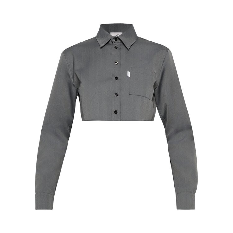 

Рубашка Coperni Cropped 'Grey/Black', черный