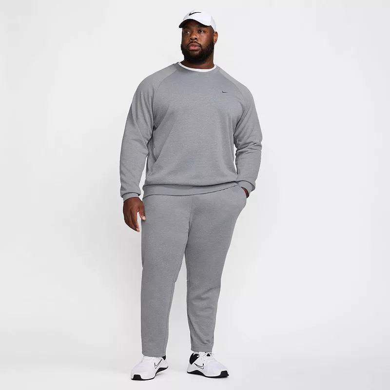 Мужская толстовка с круглым вырезом из флиса Nike Dri-FIT Primary UV, цвет Cool Grey — фото 2