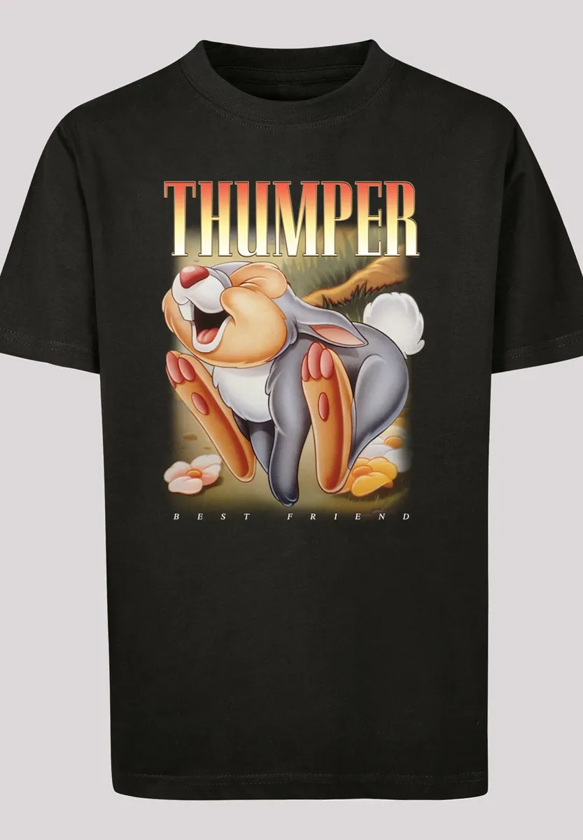 

F4NT4STIC Рубашка с коротким рукавом "F4NT4STIC Kids Bambi Thumper Montage with Kids Basic Tee", черный