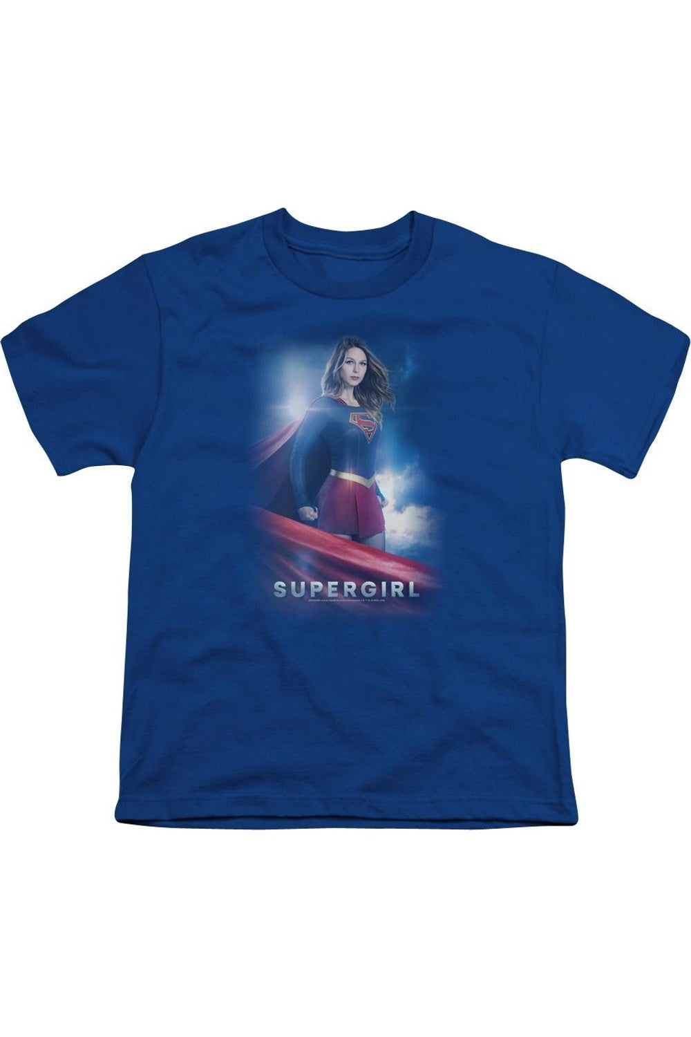 

Футболка с коротким рукавом для девочек Supergirl Kara Zor El Gildan, синий