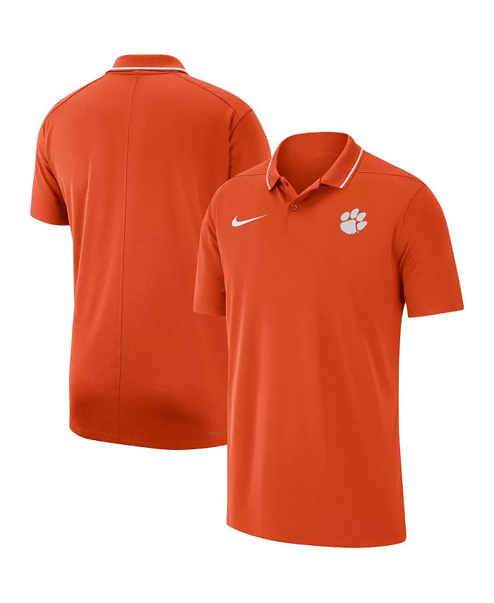 

Мужская оранжевая поло Clemson Tigers 2023 Coaches Performance Nike