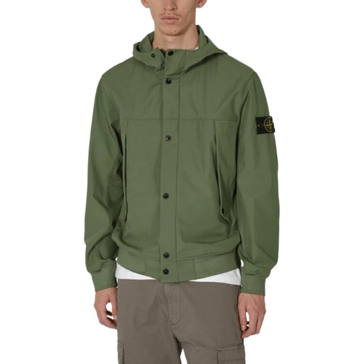 SS24 Куртка мужская Moss Green Stone Island, зеленый — фото 3