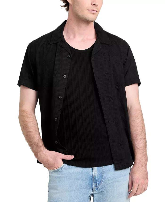 

Мужская рубашка классического кроя Dobby GUESS, черный