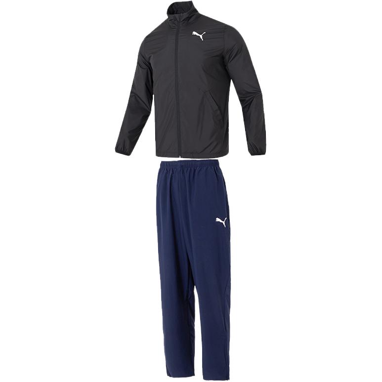

PUMA Повседневный спортивный костюм мужской: куртка Black + брюки Tweed Blue