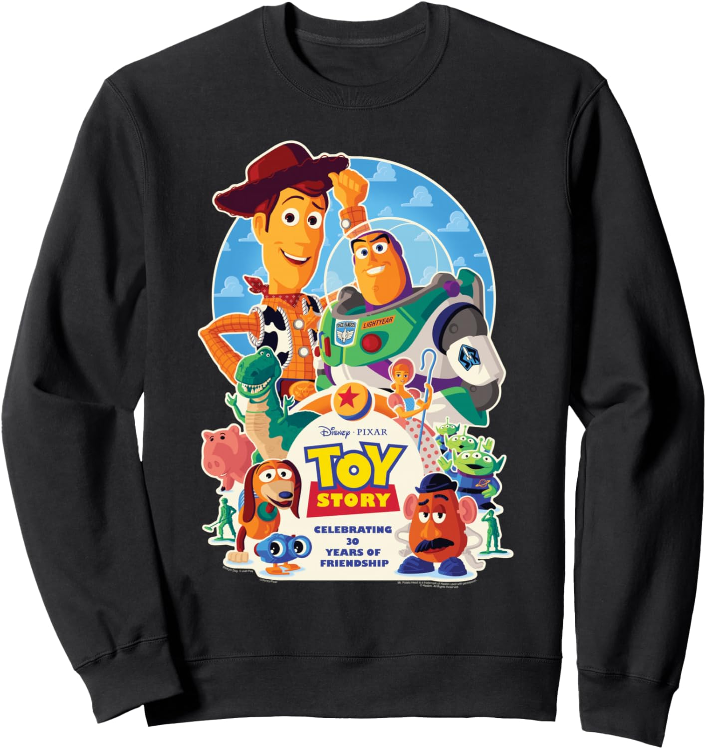 

Официальный постер и толстовка к 30-летию мультфильма «История игрушек» от Disney и Pixar Disney Pixar, черный