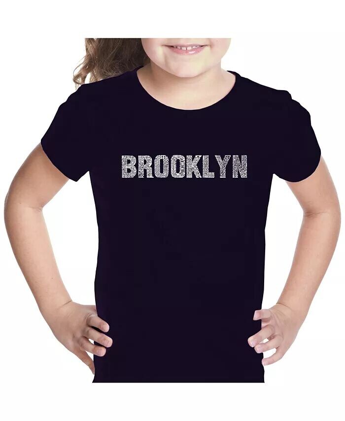 

Футболка с надписью Word Art для девочек - BROOKLYN EEIGHBORHOODS La Pop Art, фиолетовый