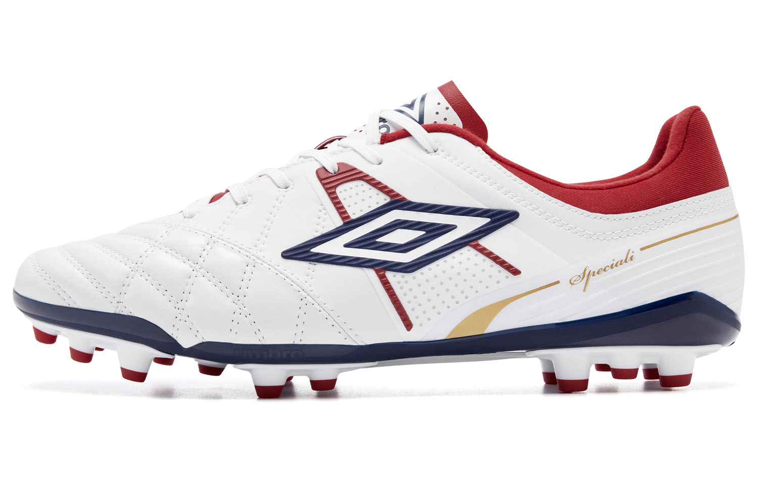 Футбольные бутсы AG для искусственного грунта Umbro, Umbro White Race Red