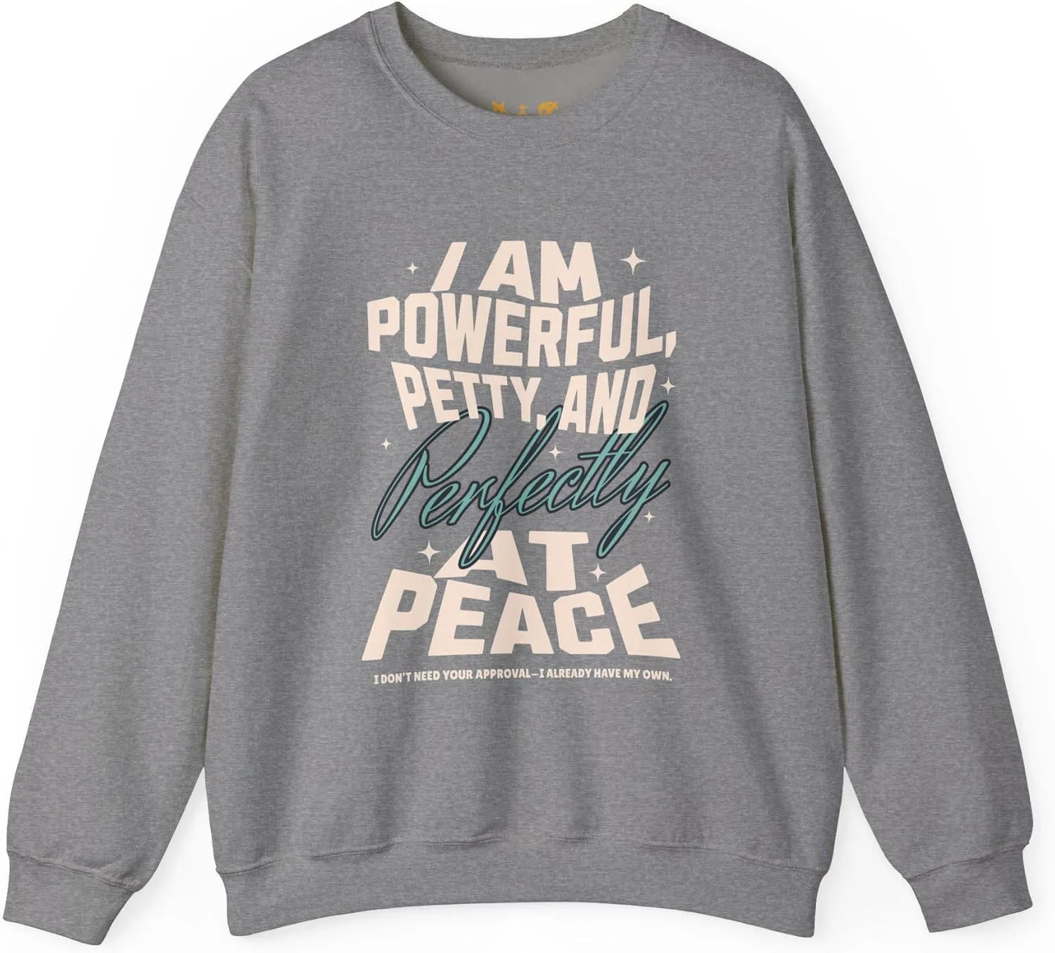 

Альтернативный унисекс свитшот Heavy Blend — Powerful and Petty — готический пуловер