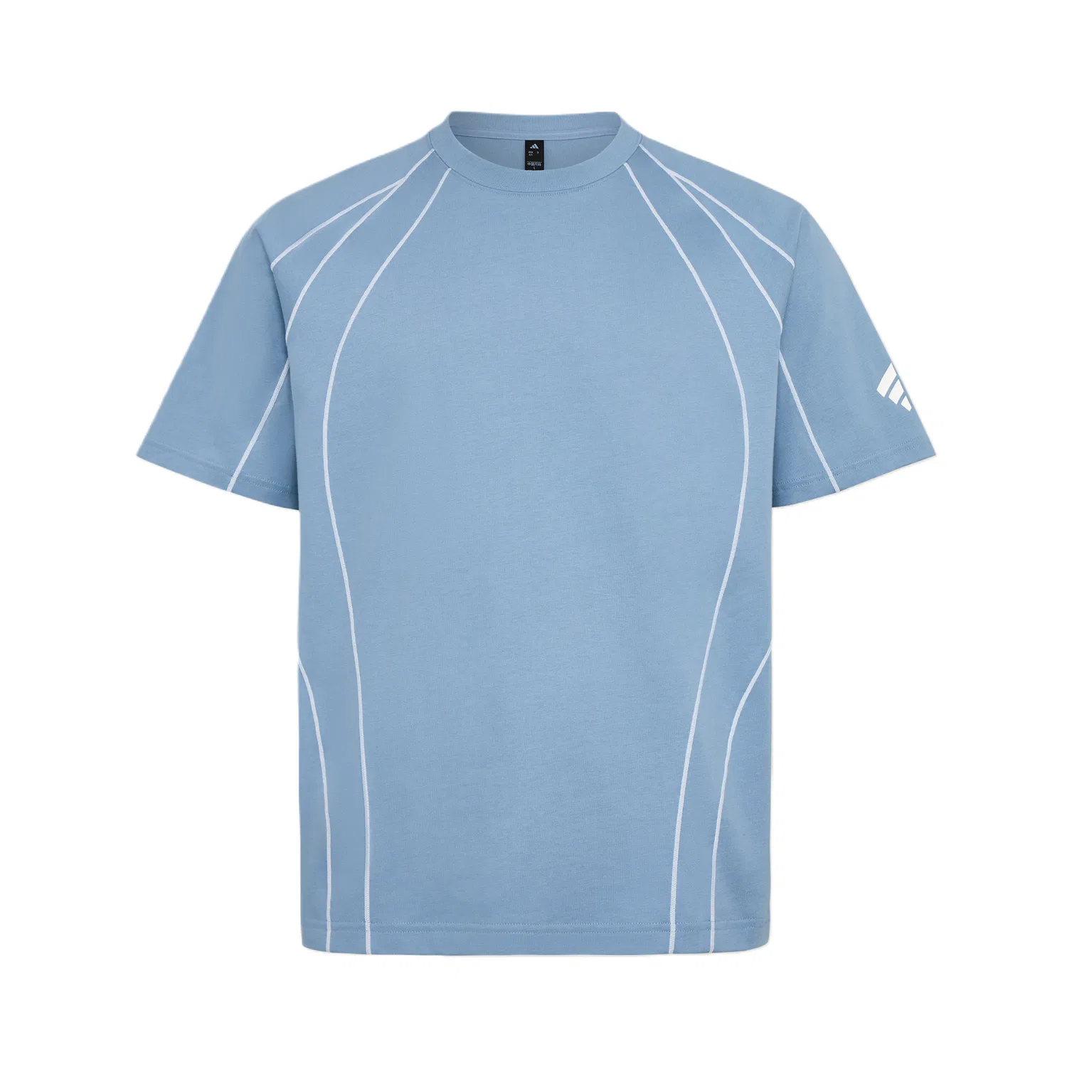 Футболка мужская Texture Blue с круглым вырезом Adidas