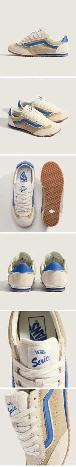 Мужские низкие кеды Vans Super Low Pro Triple Tone Cream Blue — фото 3