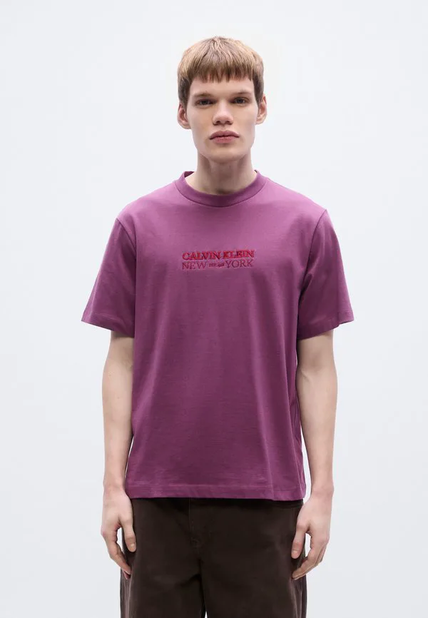 Футболка с графическим принтом 20s ny Calvin Klein, Pale Purple — фото 3