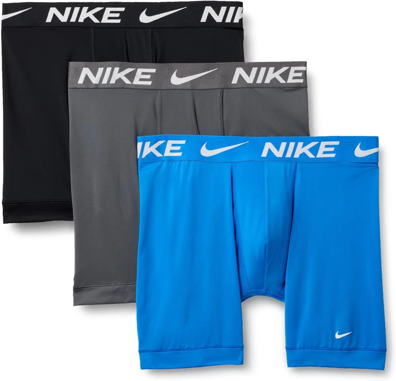 Боксеры Micro Stretch Nike, Photo Blue/Dark Grey/Black