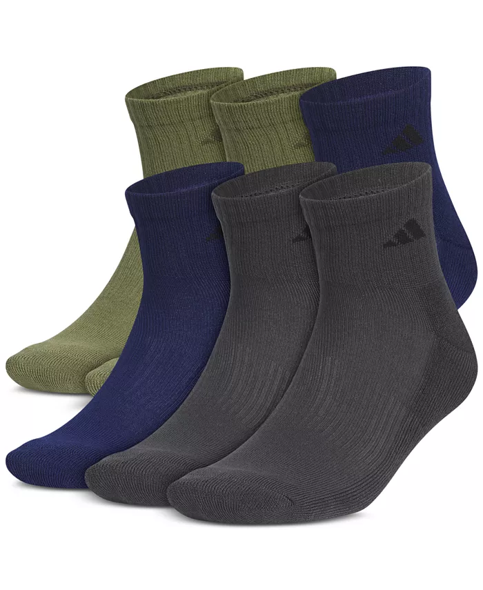 

Мужские носки Athletic Cushioned Quarter, 6 пар adidas, зеленый