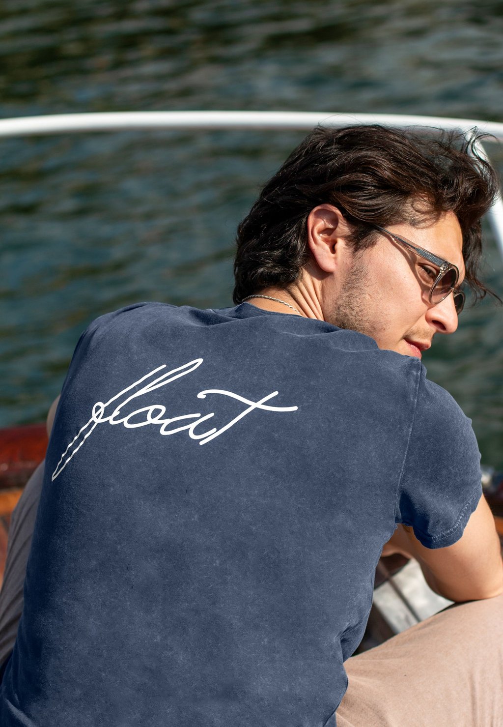 

Футболка с принтом FLOAT BACK HEAVYWEIGHT Mira Paris, цвет Washed Black