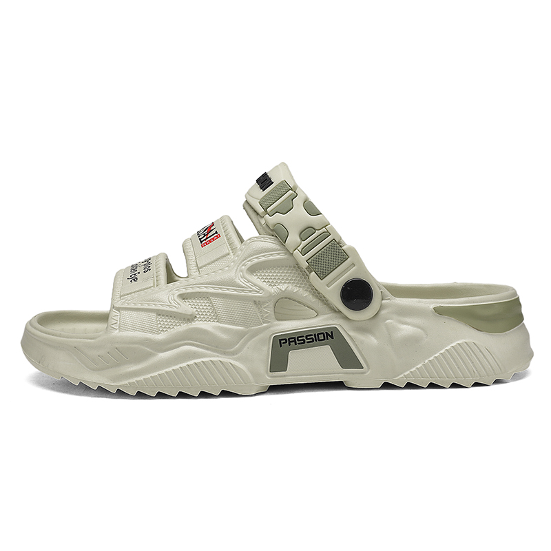 

NANJIREN Скользящие тапочки мужские черные/коричневые/зеленые — зеленые, цвет Green