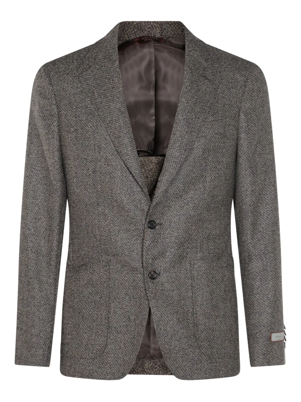 

Однобортный блейзер Canali, серый