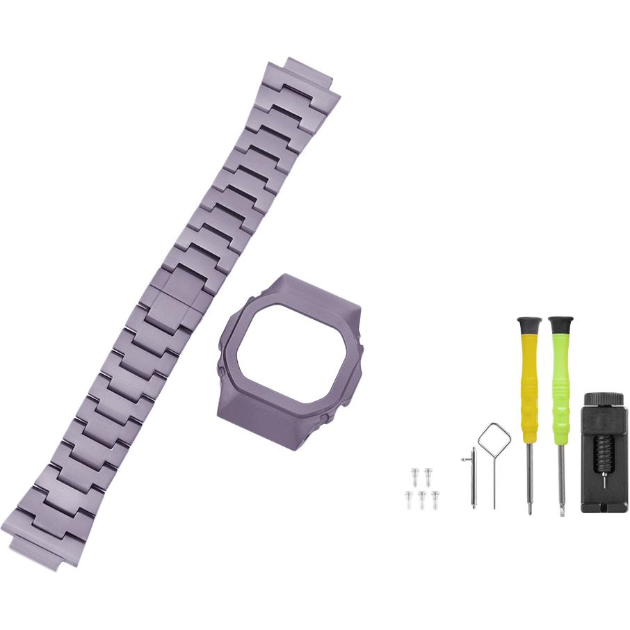 

JERALAND Часы Protective Case Casio Aluminum Case Material Giant Wave Crafted Small Block 5600 Collection, Purple