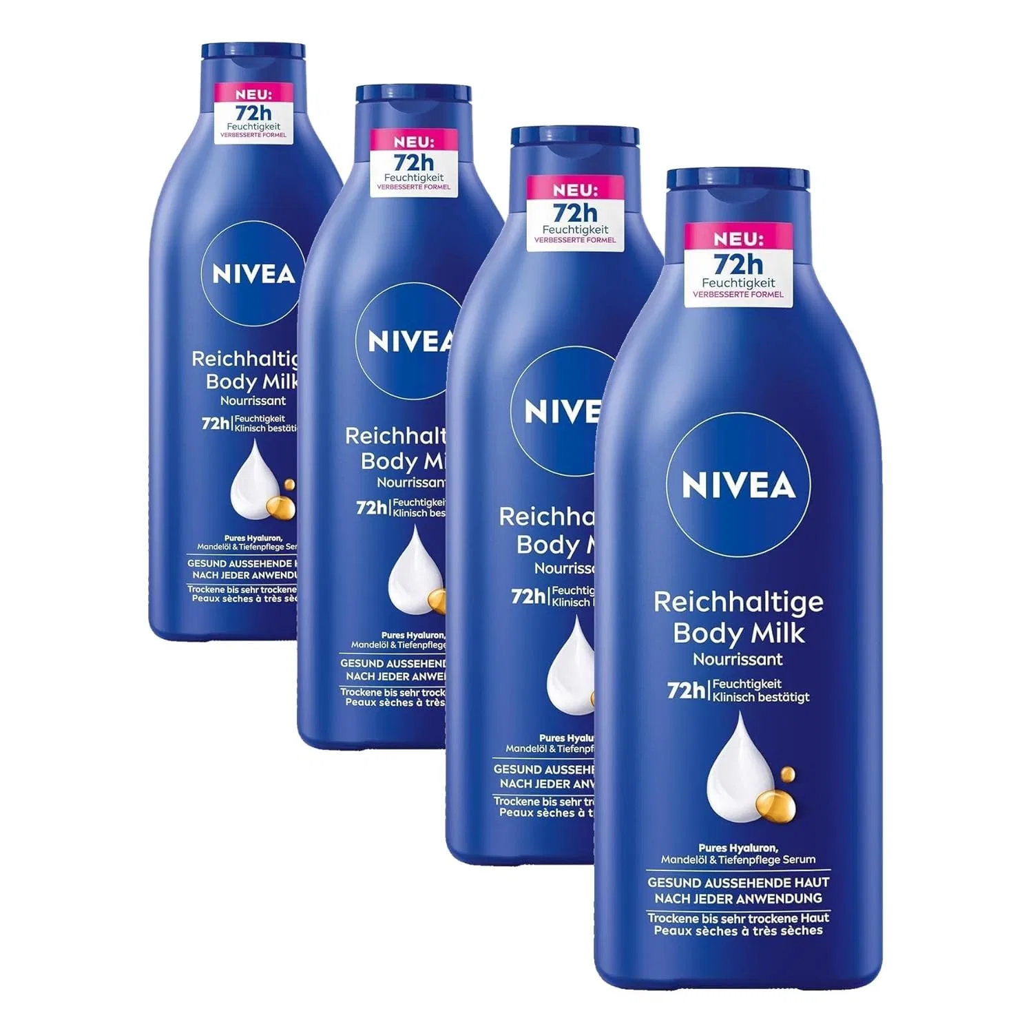 Питательное молочко для тела «Rich Body Milk» от NIVEA, 400 мл (4 шт.) Nivea
