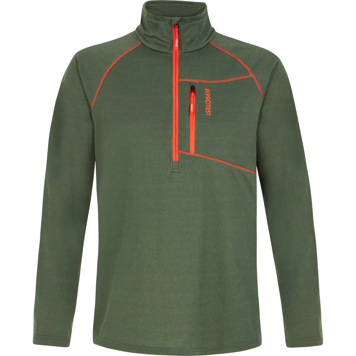 

Мужская флисовая кофта Prtkody 1/4 Zip Top Protest, цвет Verde Oliva