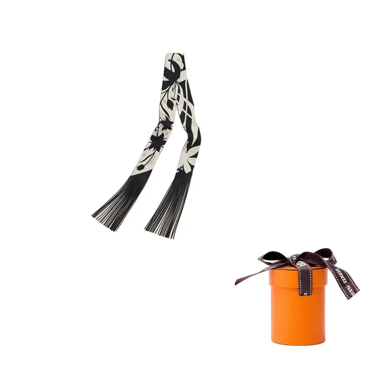 

HERMES Шелковый шарф для женщин Cream/Black