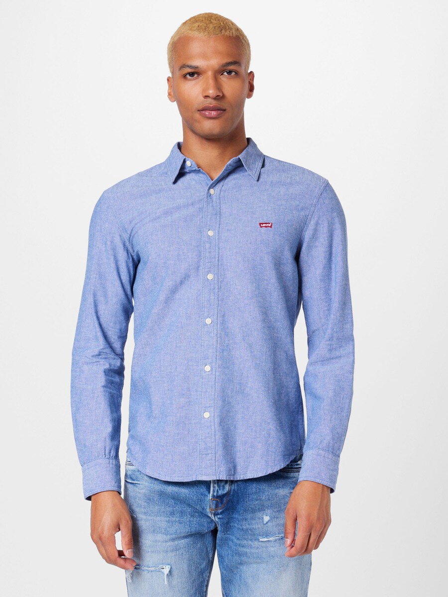 Рубашка Slim Fit на пуговицах LEVIS ┬о Battery Housemark Slim Fit Shirt, mottled blue — фото 2