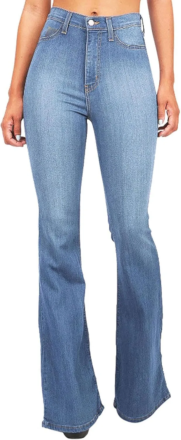 Джинсы для женщин High Waisted Bell Bottom