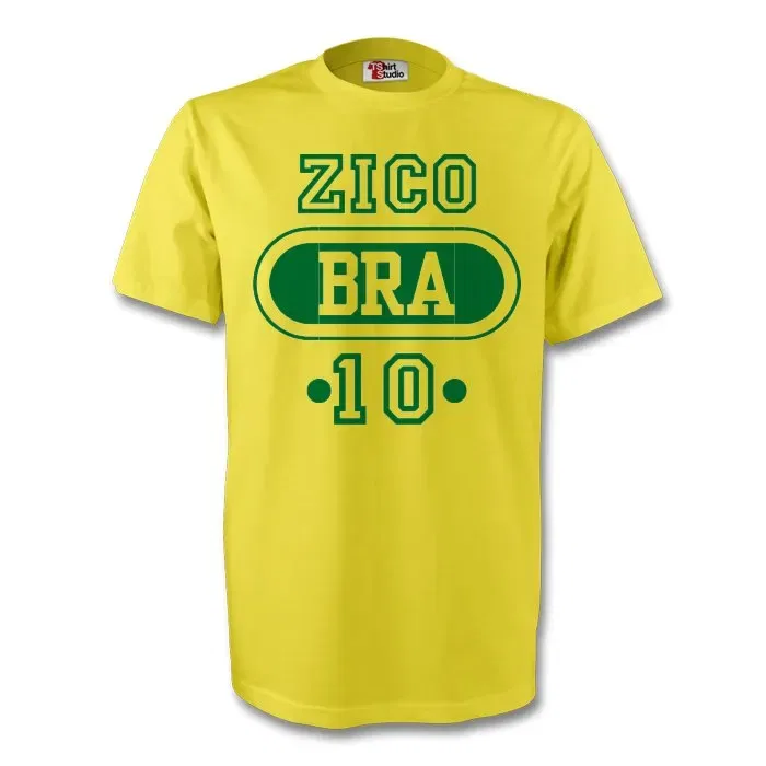 Футболка детская Junior Zico Bra T-Shirt Brazil, желтый
