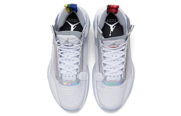 Кроссовки 34 Air Jordan, белый — фото 3