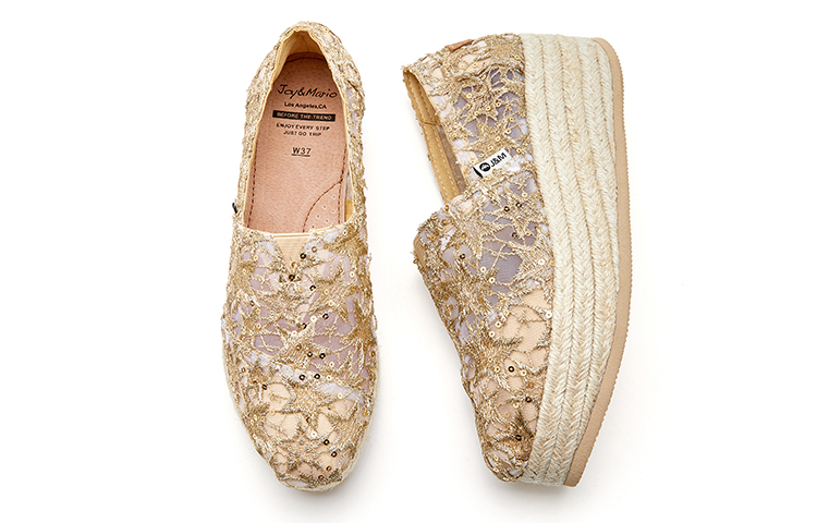 Женская обувь Joy&Mario Platform Shoes Women's, цвет Gold — фото 4