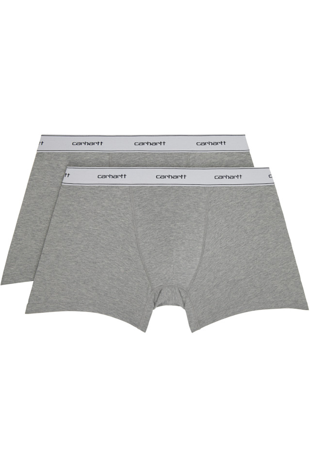 

Два серых хлопковых боксера Carhartt Work In Progress, мультиколор