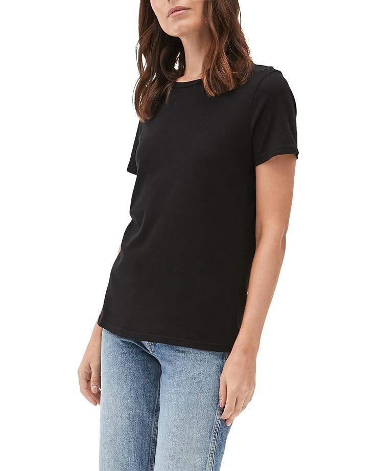 

Футболка Michael Stars Colleen Super Soft Vintage Jersey Classic Crew Tee, черный