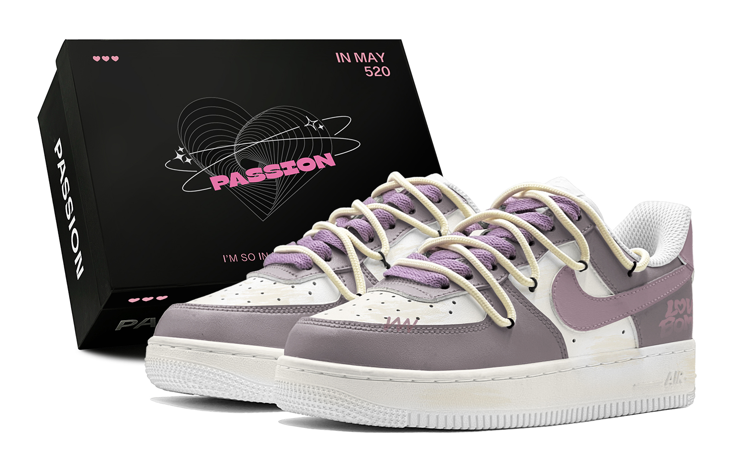 

Детские кроссовки для скейтбординга Air Force 1 LE Low Top для подростков Nike, фиолетовый