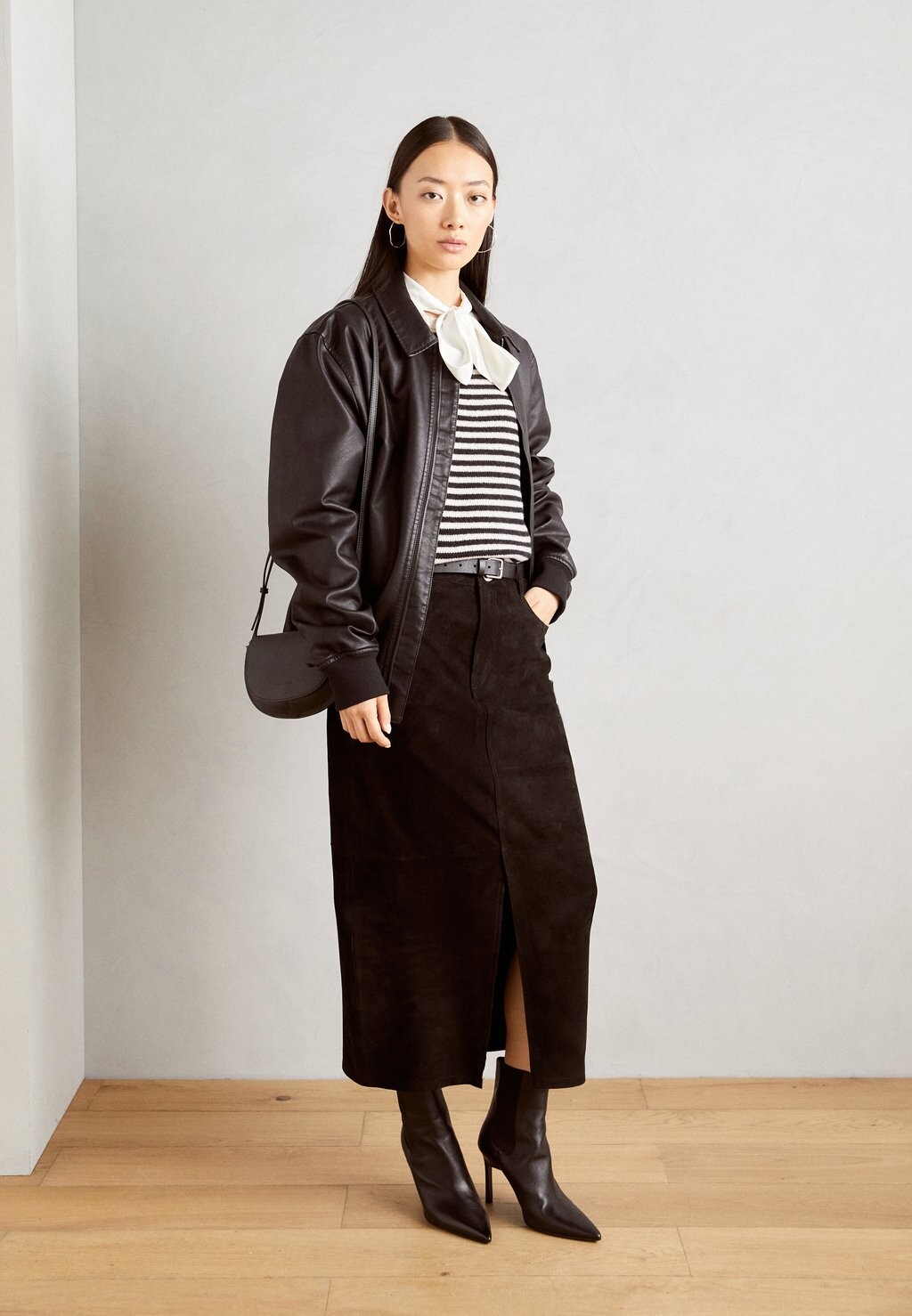 

Кожаная юбка SKIRT Mos Mosh, черный