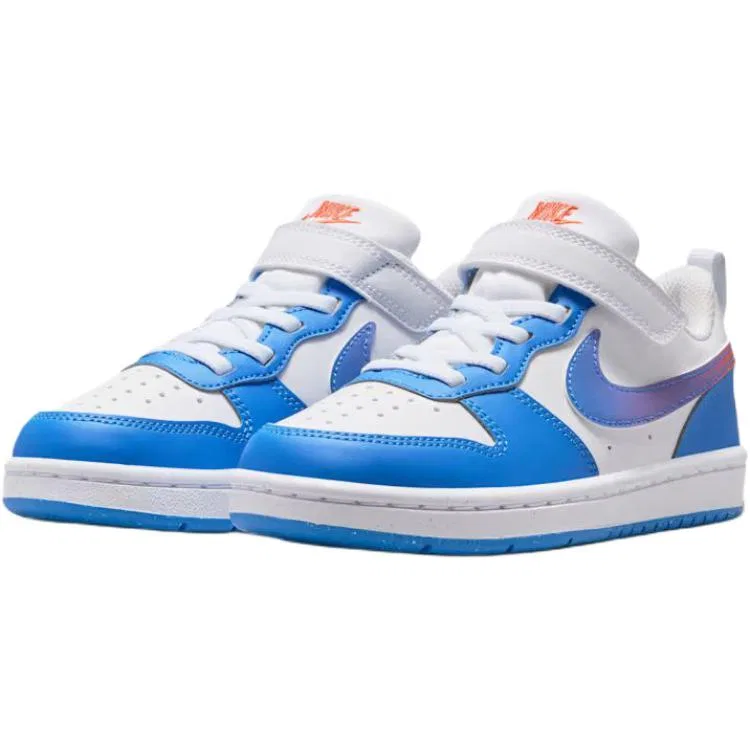 Кроссовки для скейтбординга Nike Court Borough Low бело-синие — фото 4