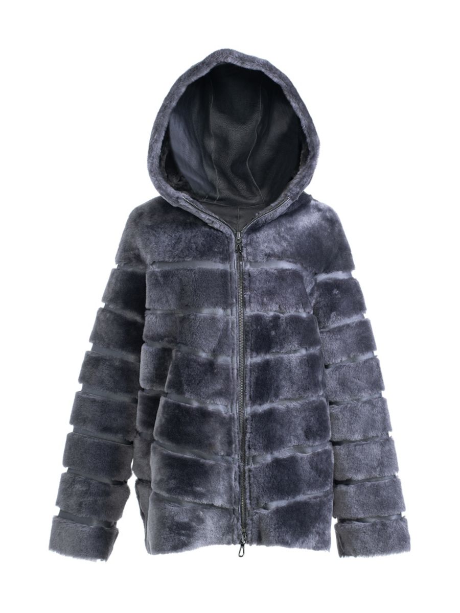 

Двусторонняя куртка из овчины с капюшоном Made For Generations WOLFIE FURS, угольный, Черный, Двусторонняя куртка из овчины с капюшоном Made For Generations WOLFIE FURS, угольный