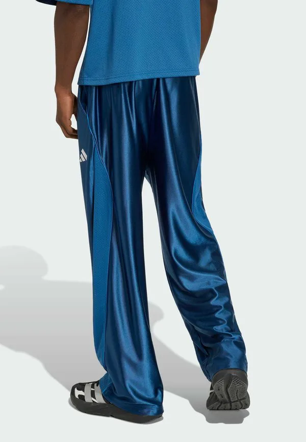 Блестящие спортивные штаны для стадиона Adidas Sportswear, Dusky Petrol Ray Blue White — фото 2