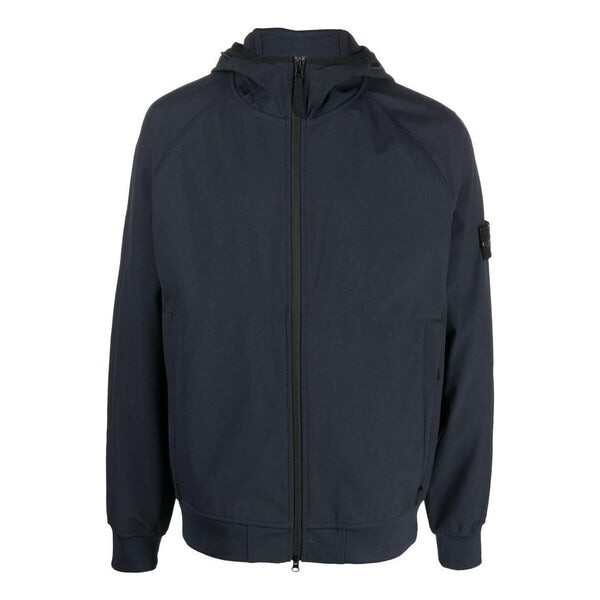

Куртка light soft shell-r hooded jacket 'navy' Stone Island, синий