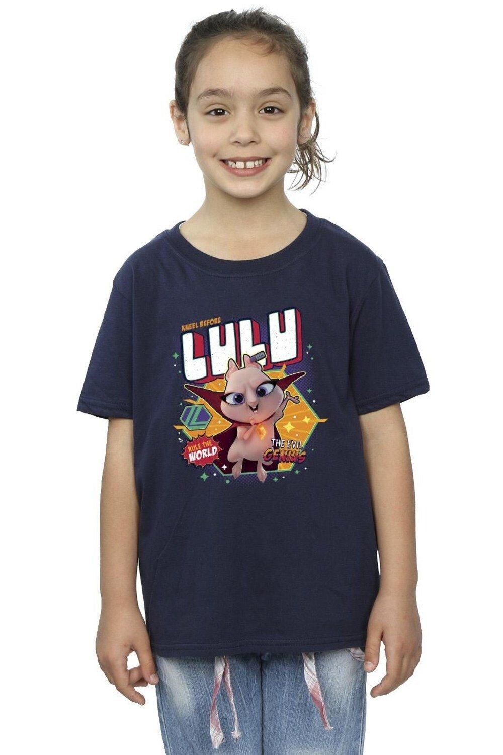 

Хлопковая футболка DC League Of Super-Pets Lulu Evil Genius DC Comics, темно-синий