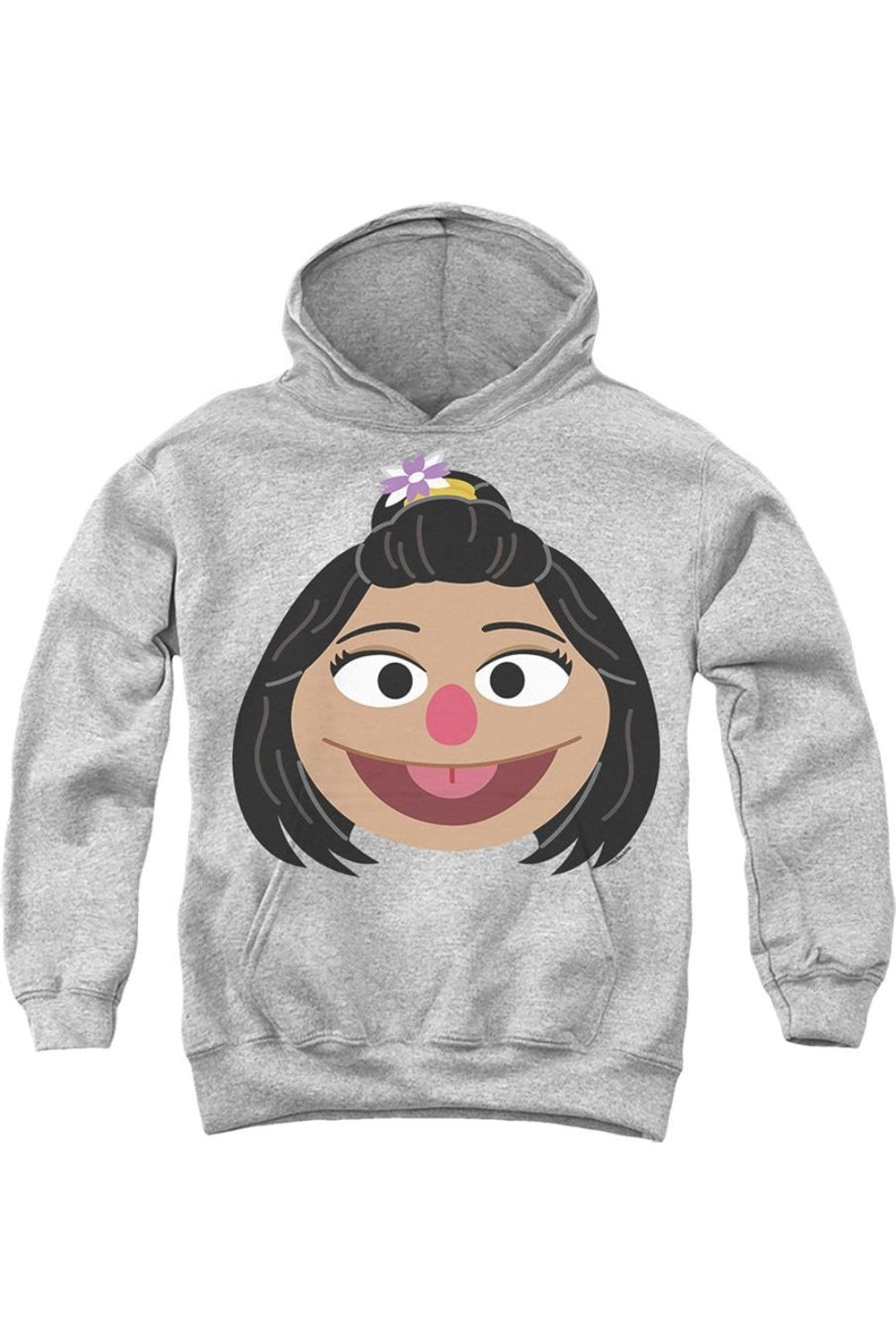

Толстовка с капюшоном Sesame Street Ji Young Face Youth Pull Over Gildan, Athletic Heather