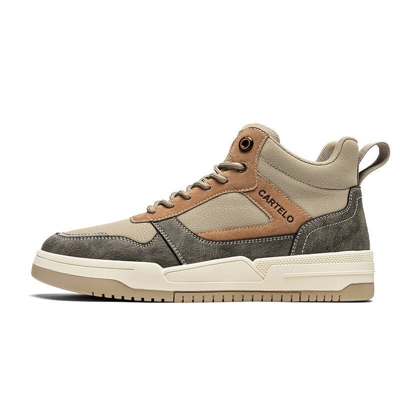 

Кроссовки CARTELO/Catilla crocodile Skateboarding Shoes Men Mid-top, серый