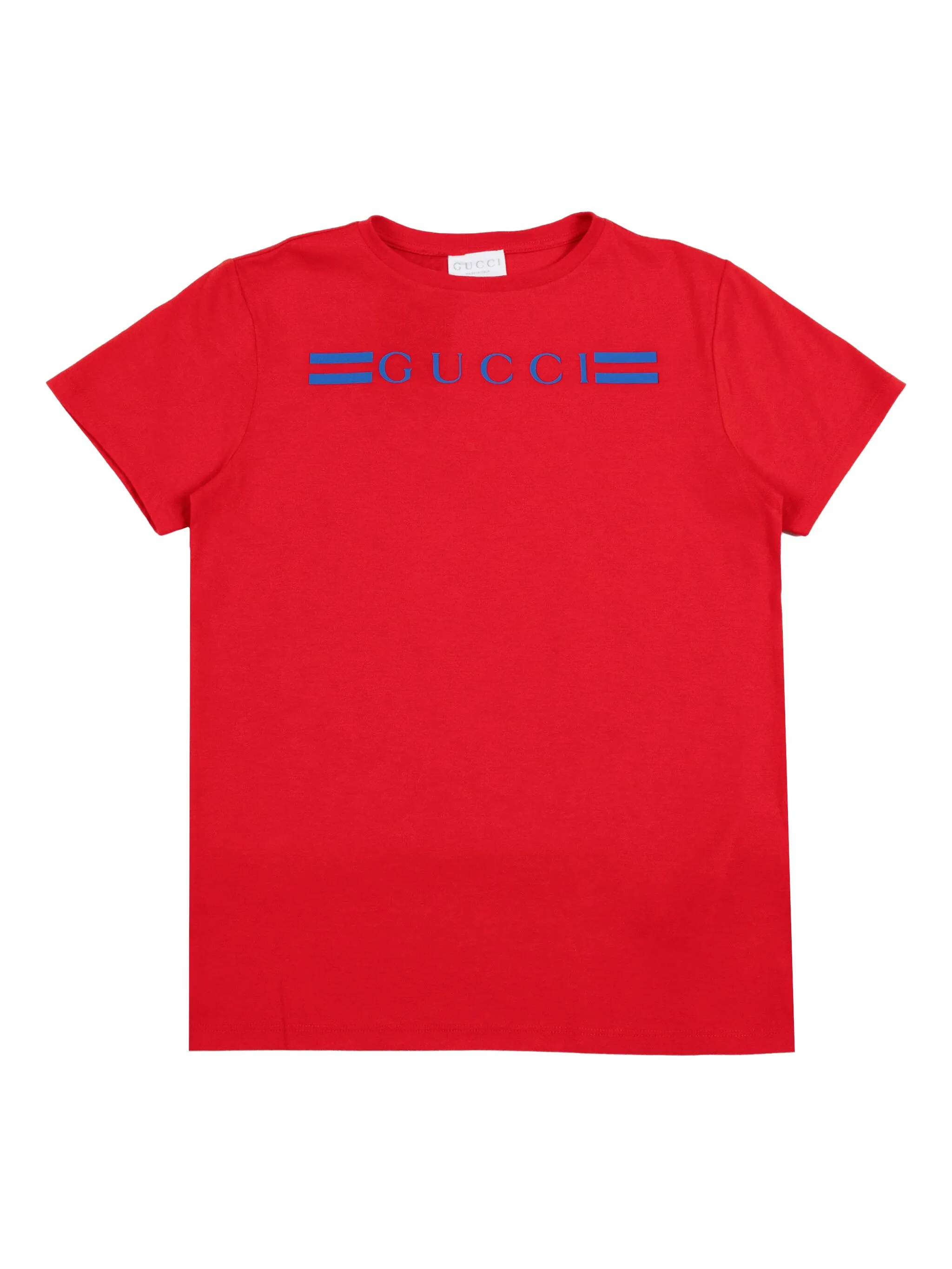 

Футболка из джерси с логотипом Gucci Kids, красный