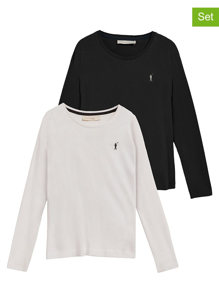 

Лонгслив Polo Club, цвет schwarz/creme