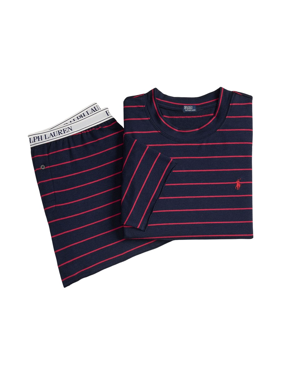 Пижама Polo Ralph Lauren Club Terry , Navy/Dark red — фото 3
