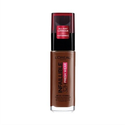 

L'Oréal Paris Infallible 32H Fresh Wear Makeup 385 Какао/Какао Высокая степень покрытия Стойкий Водостойкий Дышащий 30 мл