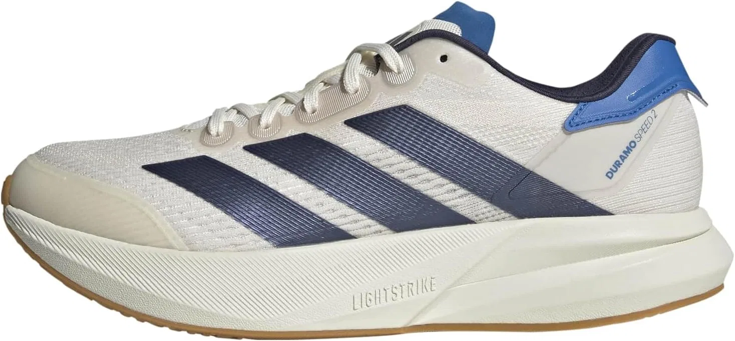 Мужские беговые кроссовки Adidas Duramo Speed 2, Chalk White Shadow Navy Ray Blue
