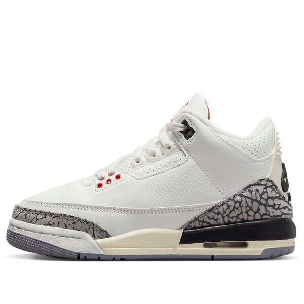 

Кроссовки 3 retro 'white cement reimagined' Air Jordan, белый
