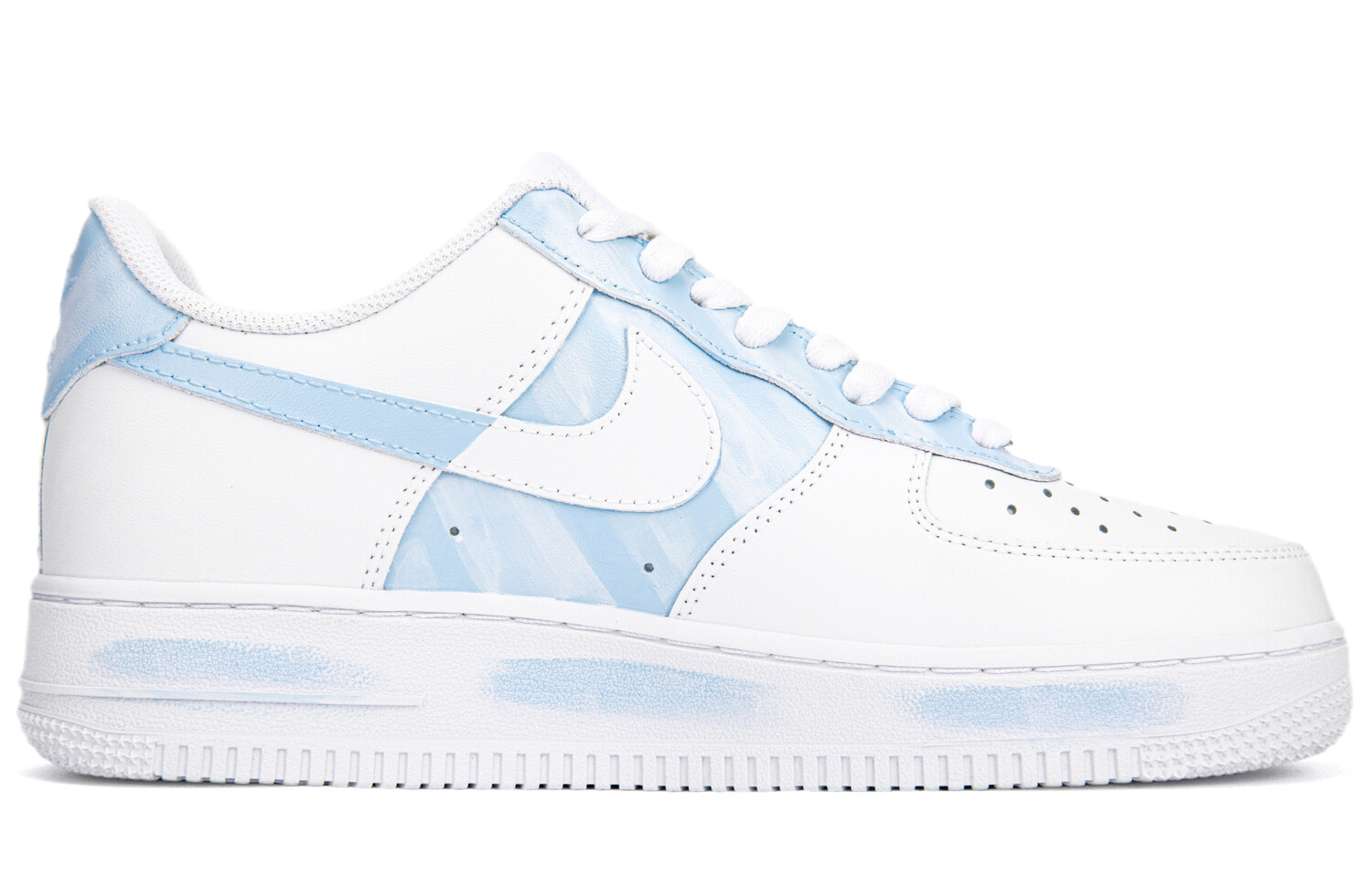 

Кроссовки Nike Air Force 1 Skateboard Shoes Men Low-Top White Blue